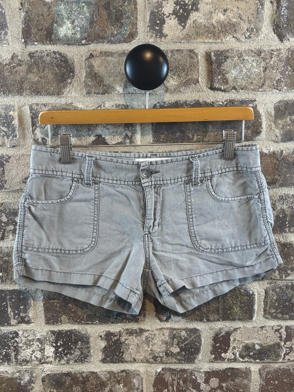 Aeropostale Light Gray Soft Cotton Shortie Short Juniors 5/6